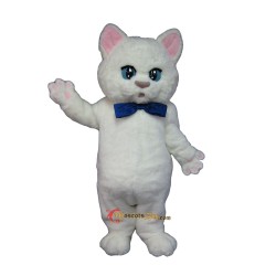 White Cute Kitten Mascot Costume Cosplay