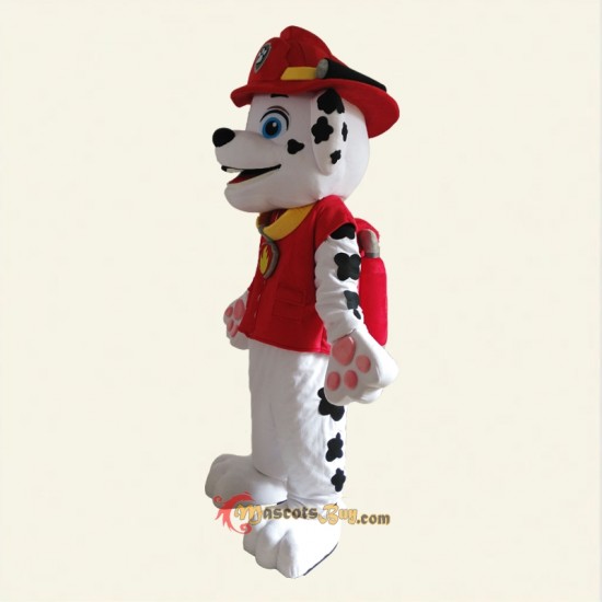 White Dalmatian Dog Mascot Costume Cosplay