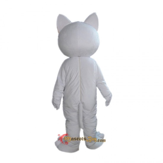 White Duomi Cat Mascot Costume Cosplay