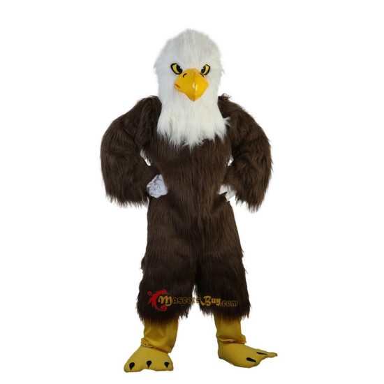 White Head Brown Eagle Mascot Costume Cosplay