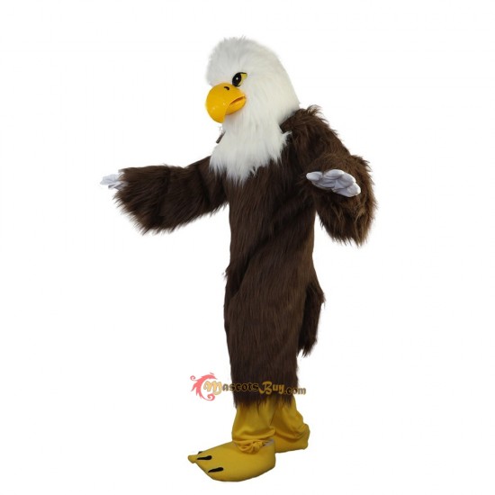 White Head Brown Eagle Mascot Costume Cosplay