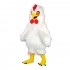 White Long Plush Chicken Mascot Costume Cosplay