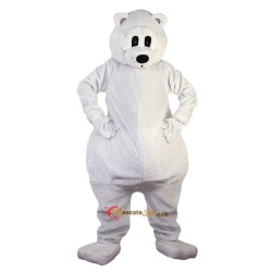 White Polar Bear Mascot Costume Cosplay