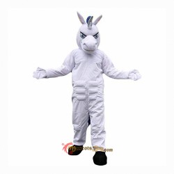 White Unicorn Horse Mascot Costume Cosplay