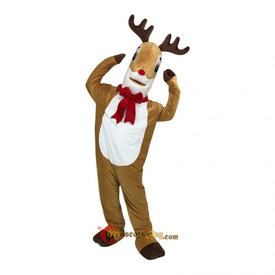 Yellow Brown Elk Deer Mascot Costume Cosplay