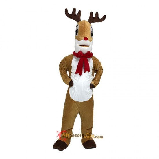 Yellow Brown Elk Deer Mascot Costume Cosplay
