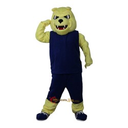 Yellow Bulldog Fierce Dog Vicious Dog Mascot Costume Cosplay