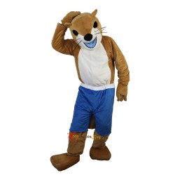 Yellow Ferret Skunk Mascot Costume Cosplay