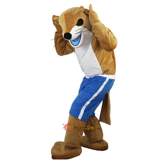 Yellow Ferret Skunk Mascot Costume Cosplay