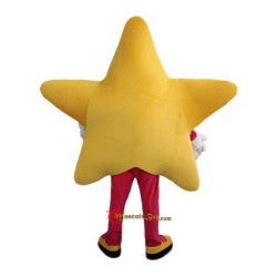 Yellow Five-Pointed Star Mascot Costume Cosplay