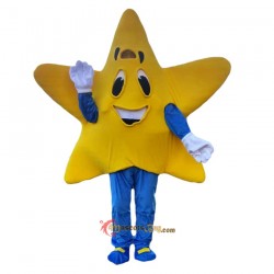 Yellow Five-Pointed Star Mascot Costume Cosplay