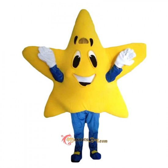 Yellow Five-Pointed Star Mascot Costume Cosplay