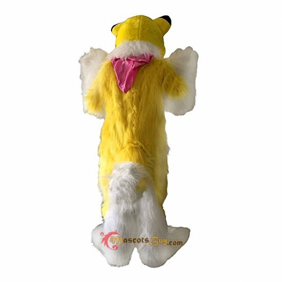 Yellow Fox Dog Husky Mascot Costume Cosplay