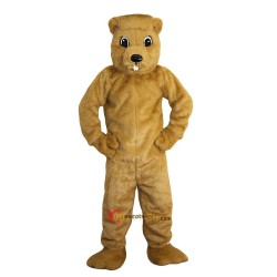 Yellow Groundhog Gophers Mascot Costume Cosplay