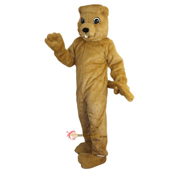 Yellow Groundhog Gophers Mascot Costume Cosplay