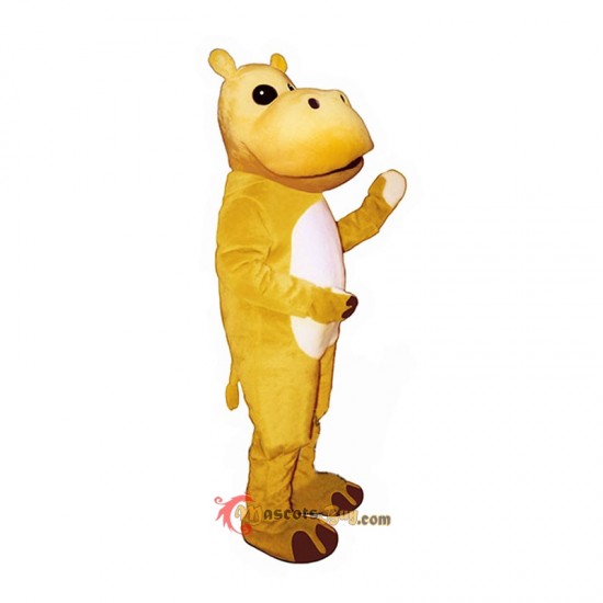 Yellow Hippo Mascot Costume Cosplay