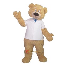 Yellow Plush Bear Mascot Costume Cosplay