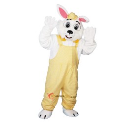 Yellow Rabbit Bunny Hare Mascot Costume Cosplay