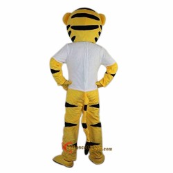 Yellow Sport Tiger Mascot Costume Cosplay